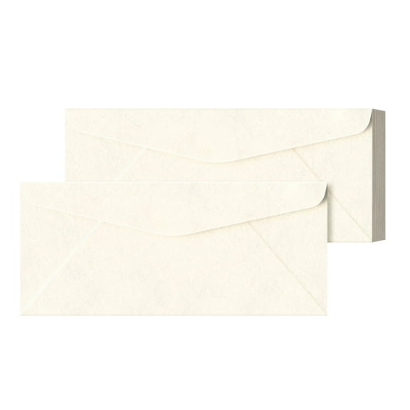 New White #10 Parchment Business Envelopes  Perfect for Invitations, Greetings, Holiday, Office, Invoices, Letters, Mailings | 4 1/8 x 9 1/2 Inches | 50 Per Pack