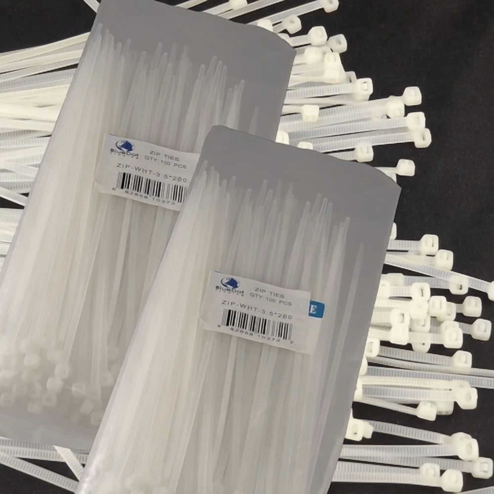 Lot De 100 Attaches Serre-câbles Nylon Transparentes 6 Pouces | Résistance 18 Kg | Pour Rangement Et Bricolage