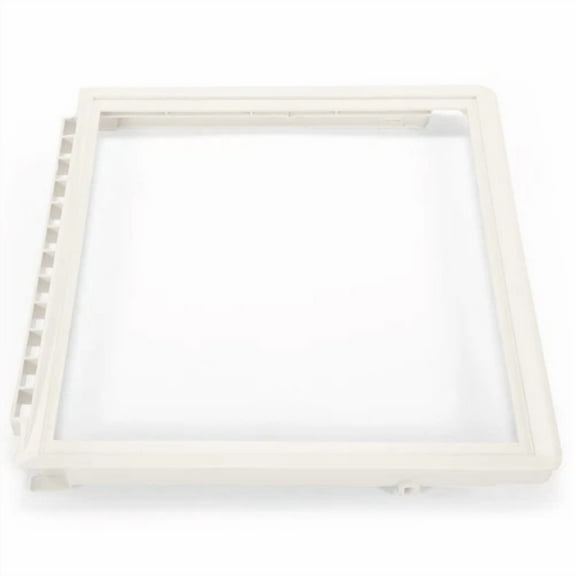 New White Frame Deli Cover Crisper Pan For Frigidaire Refrigerator #240599803