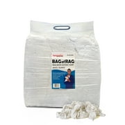 New White Knit Rags Cleaning for Home, Workshop, & Industrial, Highly Absorbent 10 lbs. Bag