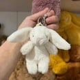 thumbnail image 1 of New White Rabbit Doll Pendant Keychain Plush Toy, 1 of 3