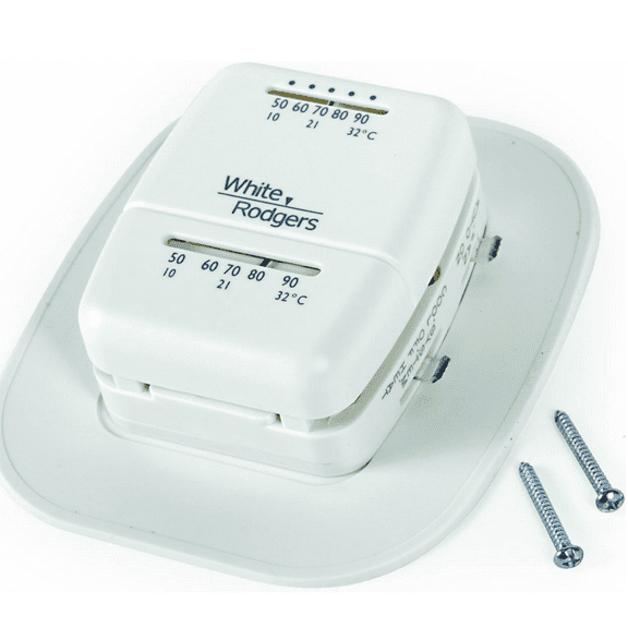 New White-Rodgers 1C26-101 - 24V Heat/Cool Snap Acting Thermostat in White Vert