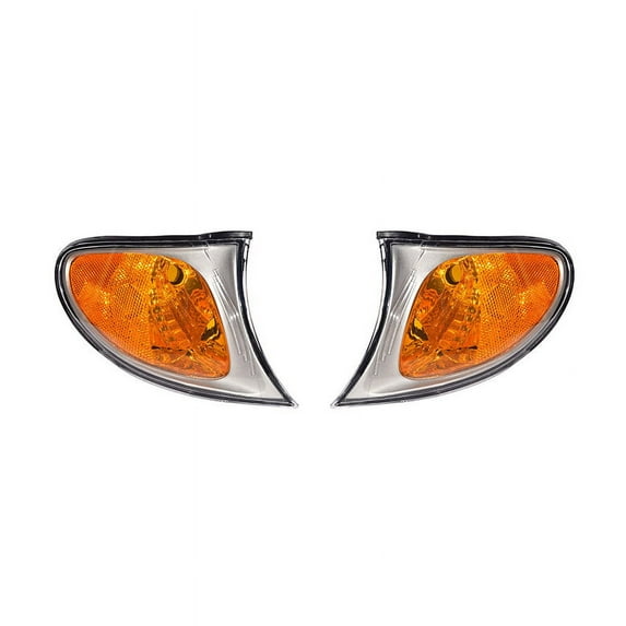 New White Turn Signal Light Pair Fits BMW 325Xi 02-05 Bm2521110 63-13-6-915-383