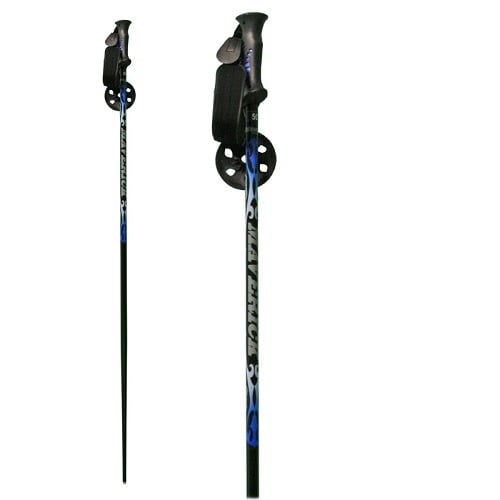 New Whitewoods Maverick Alpine Downhill Adult Alum. Ski Poles 44"-54" Green/Grey