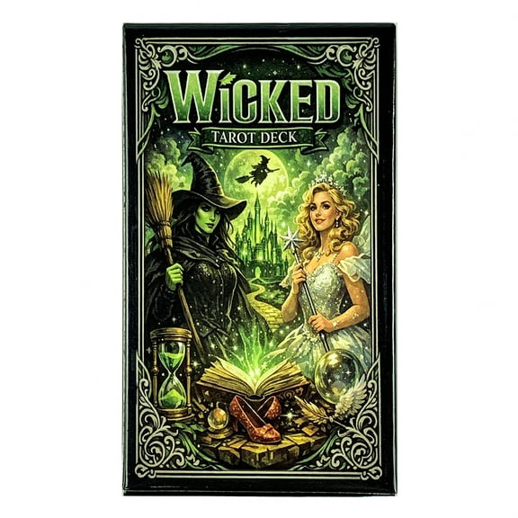 New Wicked Tarot Deck 78-cards Tradition Tarot Cards English Version Divination Board Games,Halloween and Christmas Games