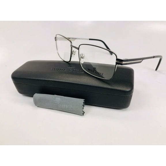 New Wide Guyz Black LUCKY Eyeglasses 60mm for The Stylish Large Man