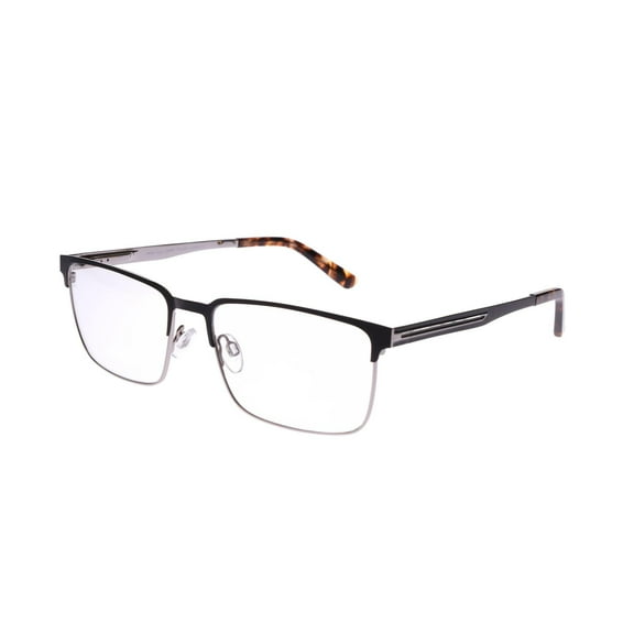 New Wide Guyz Black & Silver JIMMY Eyeglass 59/18/150 for The Stylish Large Man