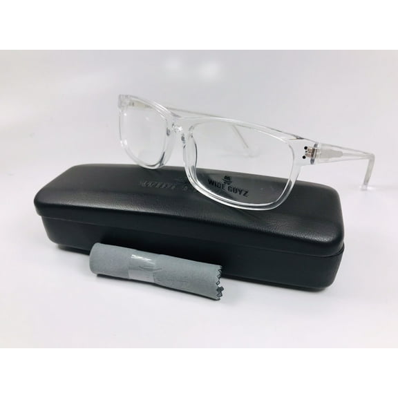 New Wide Guyz Crystal Clear UNTOUCHABLE Eyeglass 63mm for The Stylish Large Man