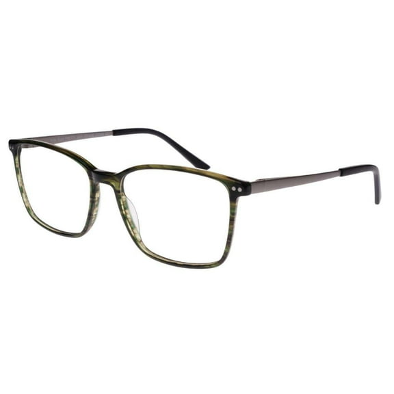 New Wide Guyz Crystal Olive Green PRETTY BOY Eyeglasses 57/17/150 for Large Men
