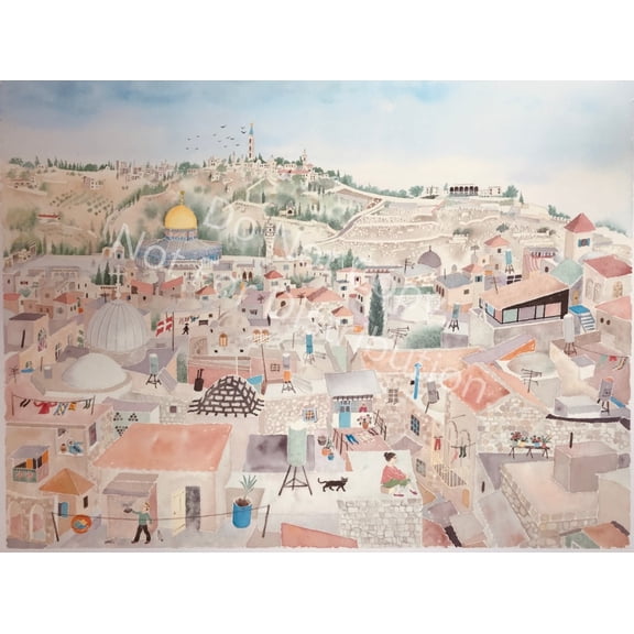 New Wine International 272405 Book - Jerusalem The City of Gold - Artist-William Kendrick