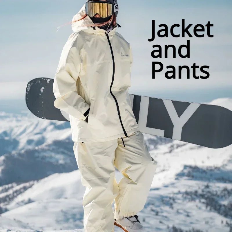 New Winter 2025 Outdoor Women Men's Ski Suit Warm Snowboard Clothes  Mountain Adult Waterproof Skiing Snow Jacket Pants Sets