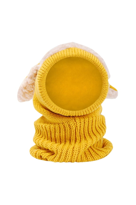 New Winter Baby Kids Girls Boys Warm Woolen Coif Hood Scarf Caps Hats Baby Kids Girls Boys Hat