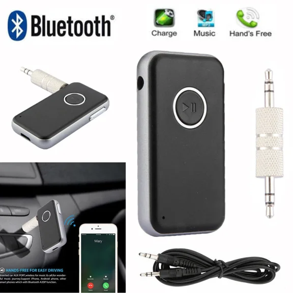 New Wireless Bluetooth 4.1 Transmitter Receiver 2In1 Audio Adapter 3.5Mm Aux Car