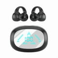 thumbnail image 1 of New Wireless Bone Conduction Bluetooth Earbuds Noise-cancelling Digital Display Earclip Digital Display Long Endurance Earphones Save to 65% off!, 1 of 9