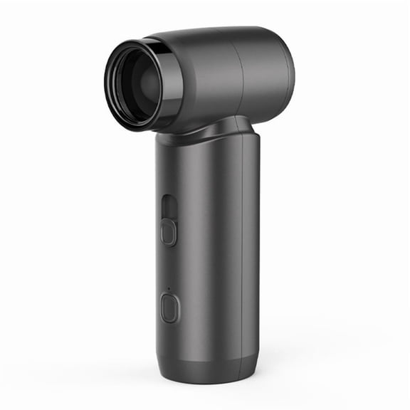 New Wireless Handheld High-Speed Turbine Small Fan Large Wind Blower with Air Nozzle Stepless Speed Regulation Dark Gray,1 * hair dryer,Dark Gray