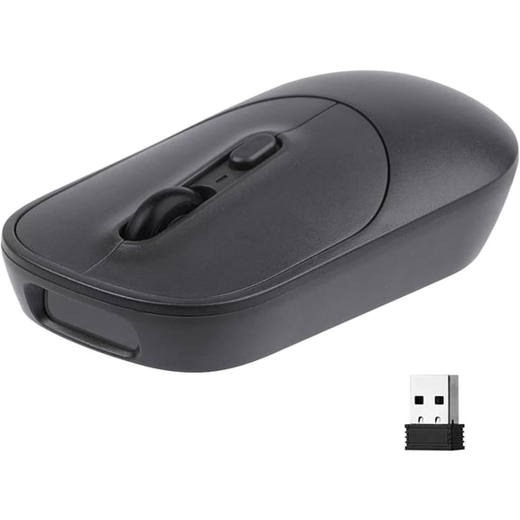New Wireless Mouse Barcode Scanner, 2-in-1 Design 2D Handheld Barcode Scanner with Wireless Mouse Functions for POS System,Store,Supermarket, Warehouse.(Black)