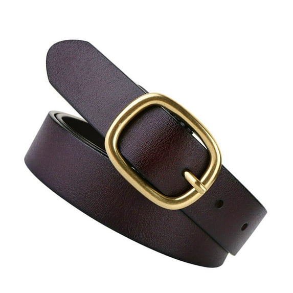 New Women Belt Leather Belts For Women Female Gold Pin Buckle Strap Fancy Vintage for Jeans Dropshipping brown 105