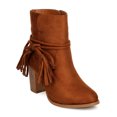 thumbnail image 1 of New Women Betani Kimberly-12 Faux Suede Wraparound Tasseled Chunky Heel Bootie, 1 of 5