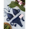 thumbnail image 1 of New Women Bikini Backless Rope Triangle Swimsuit Multicolor, 1 of 7
