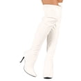 thumbnail image 1 of New Women Breckelles Beverly-16 Leatherette Pointy Toe Thigh High Stiletto Boot, 1 of 3