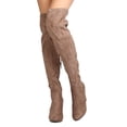 thumbnail image 1 of New Women Breckelles Gina37 Faux Suede Over The Knee Chunky Heel Boot, 1 of 3