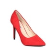 thumbnail image 1 of New Women Cape Robbin Beronica-1 Faux Suede Pointy Toe Stiletto Pump, 1 of 6