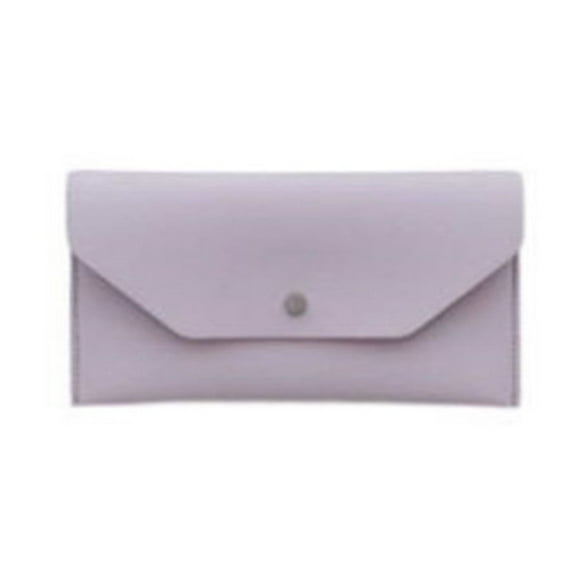 New Women Card Holder PU Leather Gift Ferrule Envelope Wallet Cash Wallet Name Card Holder PURPLE