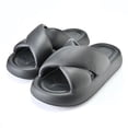 thumbnail image 1 of New Women Cross Slipper Soft EVA Thick Bottom Bathroom Slipper Fashion Couple Summer Indoor Home Floor Sandals Slippers, 1 of 6