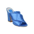 thumbnail image 1 of New Women Dolce Vita Henry Satin Open Toe Cross Strap Block Heel Sandal, 1 of 5