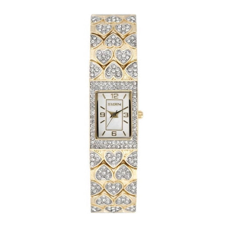 Elgin Women\'s Gold and Silver Watch Elgin Ladies Two Tone Watch, Gold and Silver, Crystal  main image 2