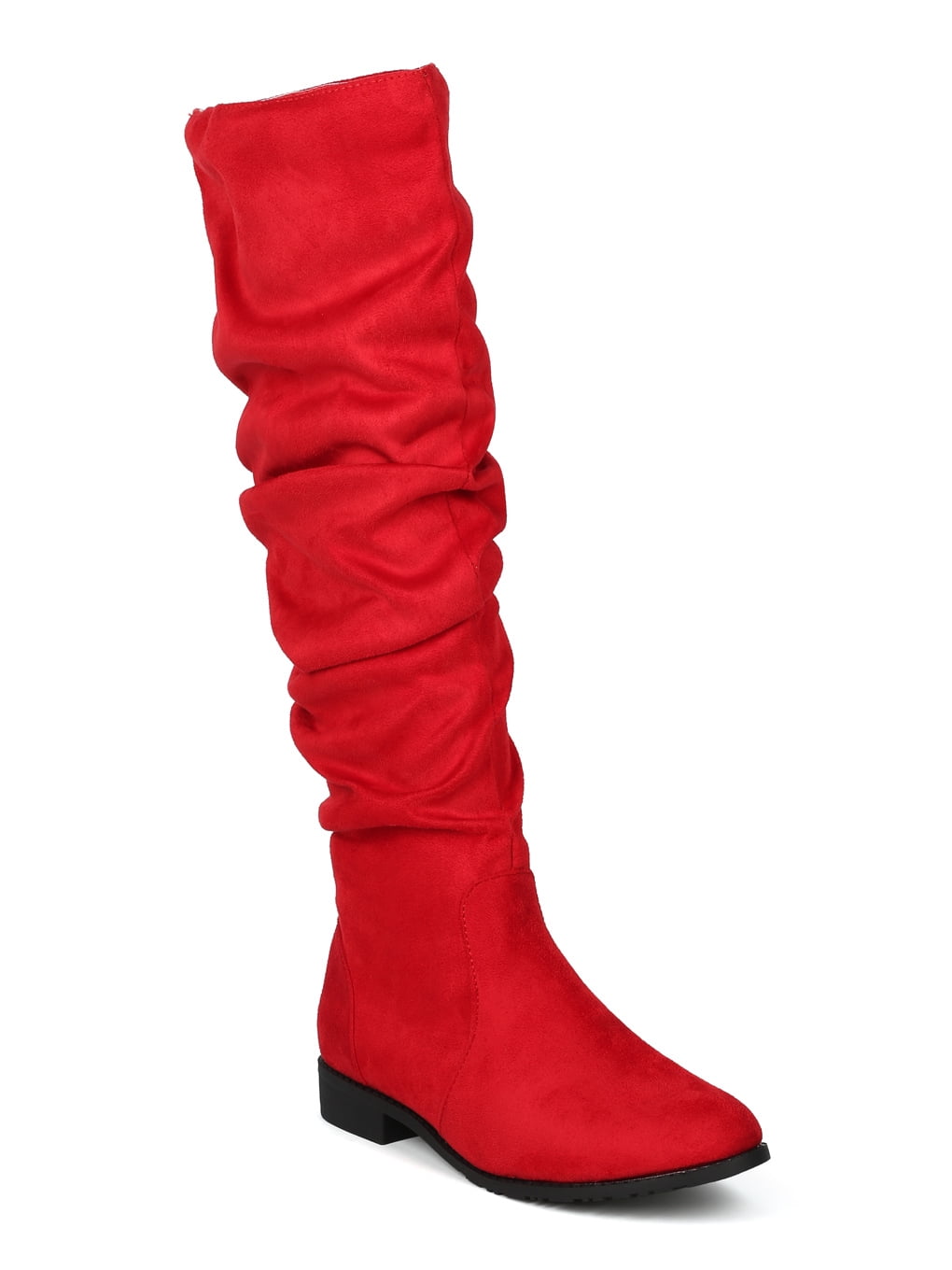 Slouch Riding Boots New Women Faux Suede Knee High Slouchy Riding Boot - 18070 By Yoki ...