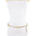 thumbnail image 1 of New Women Gold Metal Thick Chain Chunky Links Bling Fashion Belt Size M L XL, 1 of 12