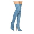 thumbnail image 1 of New Women Liliana Gisele-7 Thigh High Pointy Toe Stiletto Boot, 1 of 3