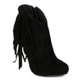 thumbnail image 1 of New Women Liliana Tavi-8 Suede Pointy Fringe Stiletto Heel Riding Ankle Bootie, 1 of 6