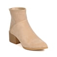 thumbnail image 1 of New Women M&L 16006-2 Faux Suede Pointy Toe Chunky Heel Bootie, 1 of 6