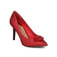 thumbnail image 1 of New Women MACKIN J 115-2 Glitter Pointy Toe Rhinestone Lip Print Stiletto Pump, 1 of 6