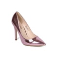 thumbnail image 1 of New Women Metallic Leatherette Pointy Toe Stiletto Pump - 17917 By Red Cherry, 1 of 6
