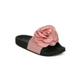 thumbnail image 1 of New Women Refresh Sandy-05 Mixed Media Open Toe 3D Rose Footbed Slide, 1 of 5