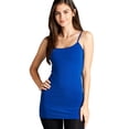 thumbnail image 1 of New Women Shelf Bra Adjustable Spaghetti Strap Stretchy Basic Tank Top, 1 of 4