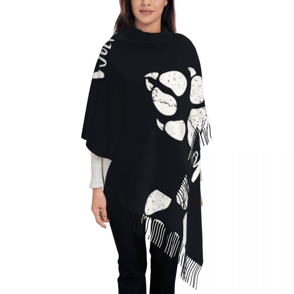 New Women Wolf Foot Trace Scarf Winter Shawls Thin Wrap Lady Tassel Warm Scarf Hairy Bufanda