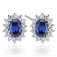 thumbnail image 1 of New Women's 1.4cm Long 0.5cm Wide Studded Diamond Earrings Great Valentine's Day Gifts, 1 of 1