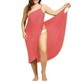 thumbnail image 1 of New Women's Backless Swimwear Pareo Caver-Up Sexy Dress Stripe Plus Size Dress New Summer Sling Dress Spaghetti Strap Beach Dress, 1 of 1