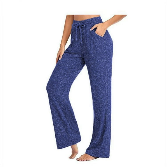 New Women's Casual Pants Loose Wide Leg Trousers Sports Yoga Quick Dry Breathable Joggers Pants High Waist Pocket Plus Size Streetwear