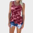 thumbnail image 1 of New Women's Casual Plus Size Vest Army Camo Style T-Shirts Cool Tank Top Crewneck Sleeveless Camouflage T-Shirt, 1 of 1
