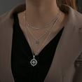 thumbnail image 1 of New Women's Cross Disc Coconut Multi-layer Necklace, 1 of 2