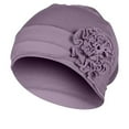 thumbnail image 1 of New Women's Mercerized Cotton Plate Flower Bottom Hat Headband Hat Side Flower, 1 of 3