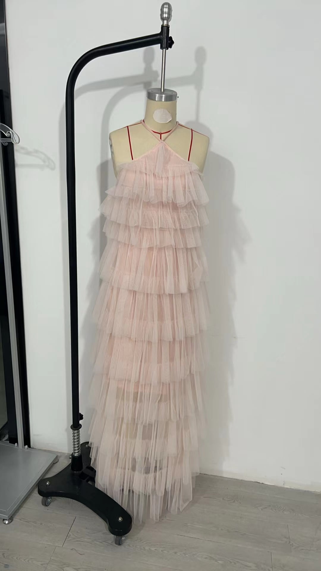 Sexy Hot Pink Waist Cut Out Evening Dress Formal Gown Y2699 main image 1