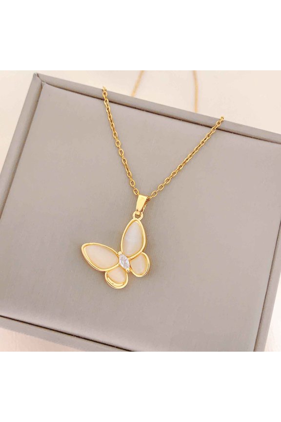 New Women's Planet Pendant Necklace - Titanium Steel, High-End, Fade-Resistant Clavicle Chain