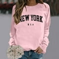 thumbnail image 1 of New Women's Printed Round Neck Pullover Street Long Sleeve Pullover Hoodie Dark Sweatshirt Women Hoodie Jumpsuits Women plus Size Light Pullover Sweatshirt Women Junior Outfit Full Zip Sports Jacket, 1 of 5