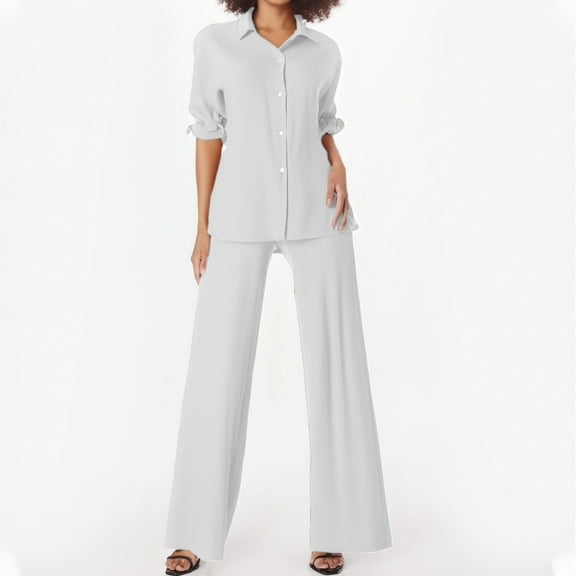 New Women's Shirt Set Casual Set Pin Striped Suit for Women Homecoming Pantsuits for Teens Womens Jumpsuits Sequin Suits for Women Petite Pant Suits for Women Dressy Pantsuit for Women Dressy plus